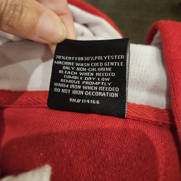 Colosseum Scarlet Nebraska Huskers Mens M Lace Up 3.0 Pullover Hoodie - Picture 8 of 8